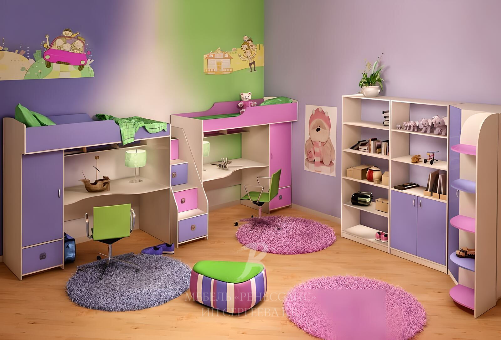Что можно купить в комнату. Мебель в детскую комнату для двоих детей. Мебель для детской комнаты девочке. Детские комнаты для девочек. Мебель для детской мальчик и девочка.